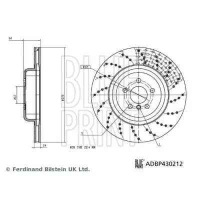 Gran Oferta Disco de freno BLUEPRINT ADBP430212